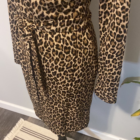 Meow!!! Fun Leopard Print Faux Wrap Dress - Picture 8 of 8